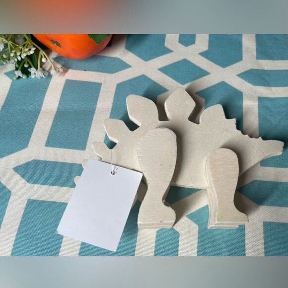 NEW Stegosaurus Dinosaur Wooden Natural Unfinished Animals Do It Yourself - Picture 3 of 6